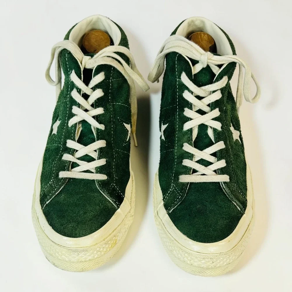 Converse One Star Mid Shadow Fir Green Suede Sneakers Men's 9.5 157700C